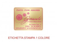 Etichette adesive per fioristi, fiorai e vivaisti (mm 35X28)  (cod.104G)